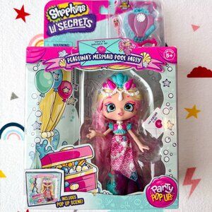 NEW Shopkins Lil Secrets Party Pop Ups Pearlina Doll